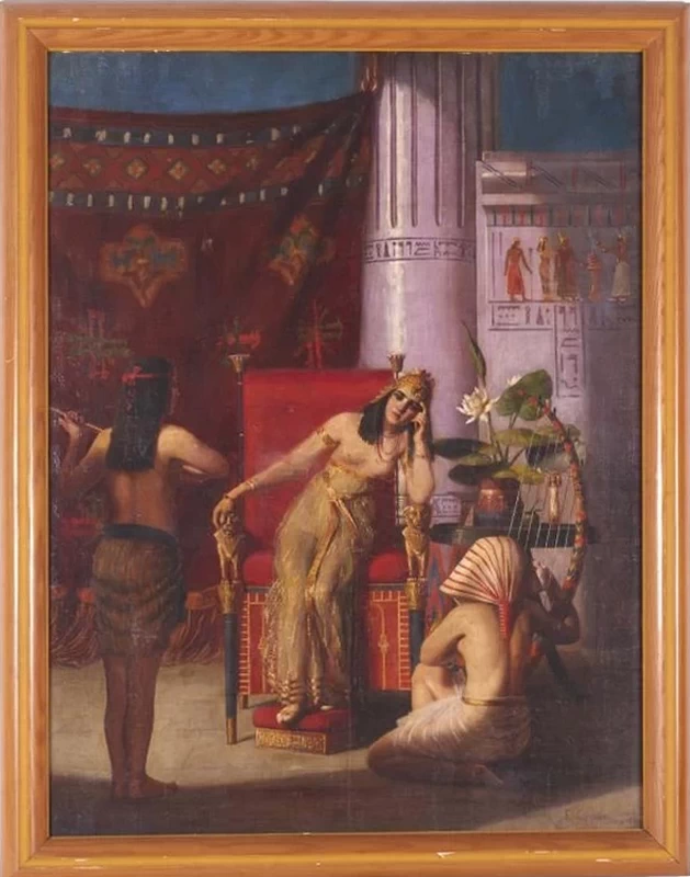  18-Francesco Coppola Castaldo-Principessa egiziana con assistenti, 1891 